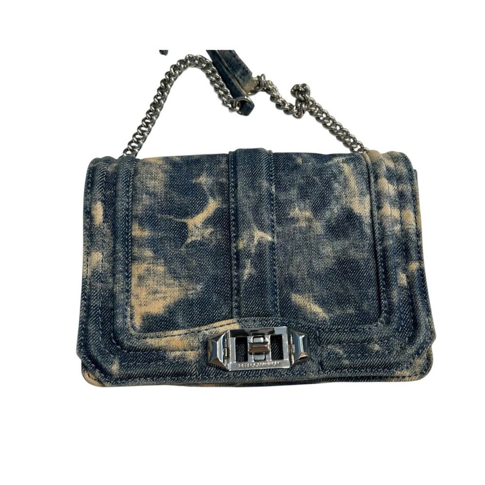 Rebecca Minkoff Small Love Crossbody Denim Blue Tie Dye